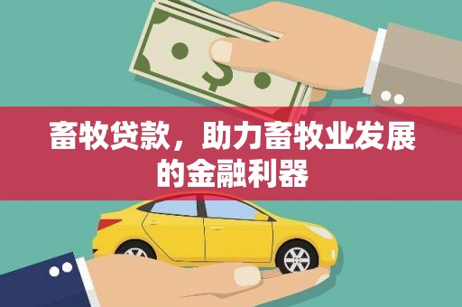 铁东畜牧贷款，助力畜牧业发展的金融利器
