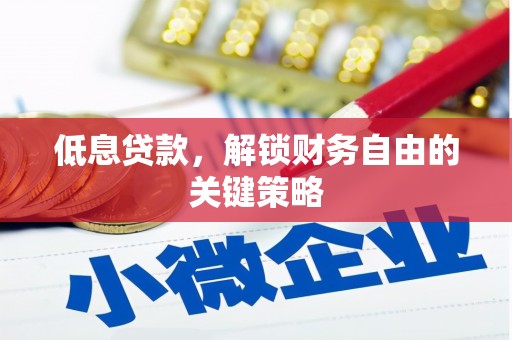 铁东低息贷款，解锁财务自由的关键策略