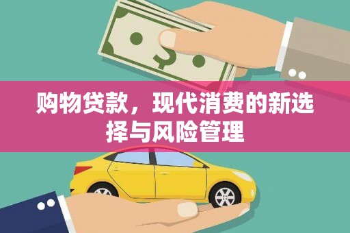铁东购物贷款，现代消费的新选择与风险管理