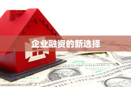 铁东企业融资的新选择