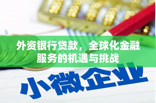 铁东外资银行贷款，全球化金融服务的机遇与挑战