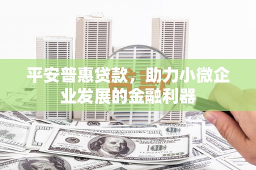 铁东平安普惠贷款，助力小微企业发展的金融利器