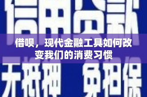 铁东借呗，现代金融工具如何改变我们的消费习惯