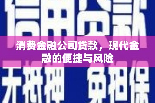 铁东消费金融公司贷款，现代金融的便捷与风险