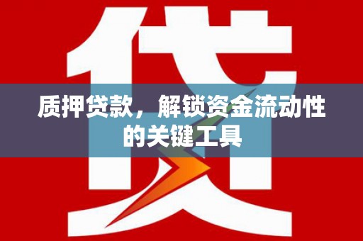 铁东质押贷款，解锁资金流动性的关键工具