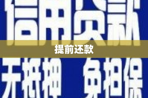铁东提前还款